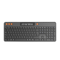 Nouveau produit innovant : Clavier à membrane sans fil USB 2,4 GHz rechargeable, pleine taille, ergonomique et programmable à 12 touches pour le bureau