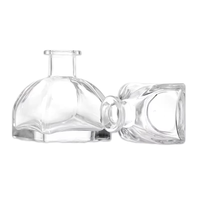 Diffuseur de roseau de parfum naturel de 50ml Ensembles de diffuseur de roseau de 50ml Couvercle de diffuseur de roseau de fleur pour la décoration de la maison