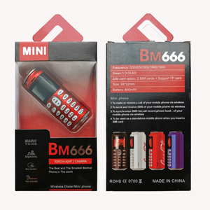 Mini teléfono móvil BM666 para niños y ancianos, tarjeta con cámara, varios idiomas, fácil de usar - Product Image 6