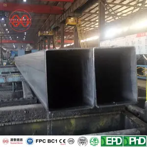 EN10219 S355J2H Metal Square Hollow Section Tube Welded Black Shs Rhs Square Carbon Steel Pipe And Tubes