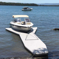 Quai de bateau de jet-ski en forme de Y sièges de bateau de ponton gonflable et quai de jet ski de stationnement de yacht