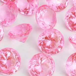 เพชรคอนเฟตติเพชรอะคริลิคกระจายสำหรับตกแต่งงานแต่งงาน - Product Image 2