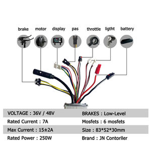 <span class=keywords><strong>Kit</strong></span> de conversion de vélo électrique DIY UKC1 36V 48V 250W à assistance au pédalage pour vélo à roues de 16 20 24 26 27,5 28 29 700CC - Product Image 3