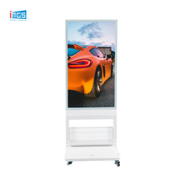 Écran d'affichage numérique portrait 49 pouces FHD Android LCD avec porte-revues, durée de vie 50000H
