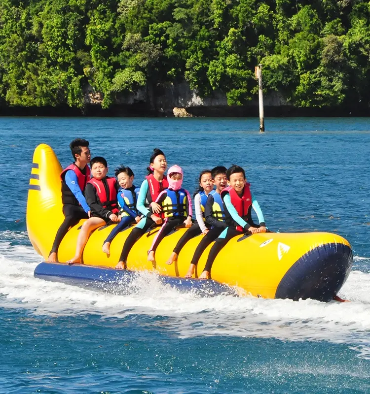 High品質Inflatable Flying Fish Tube Inflatable Water Games Flying Banana Boatインフレータブルバナナボート販売のため