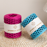 Fil de papier raphia de haute qualité, 150 mètres, pour crochet DIY, épaisseur 2 mm