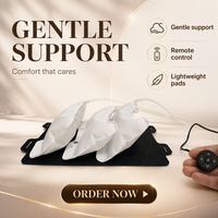 Nouveau design, système de confort de siège de luxe, pompe à air électrique 3 voies, gonflable, massage par compression d'air du dos et lombaire pour voiture, en PVC