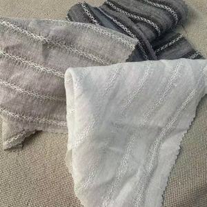 Stone Washed European Flax Jacquard Dobby <strong>Linen</strong> Fabric - Product Image 6