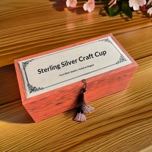 Elegant Sterling Silver Health Cup, Hand-Embossed Gift Box, Perfect for Business & Collecting - Product Image 4