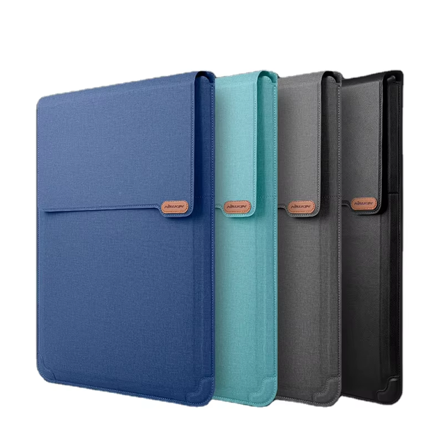 Nillkin Versatile Laptop Sleeve Case PU Leather Slim Bag Cover With Stand Mouse Pad Feature for 15.6-16.1 Inches Computer