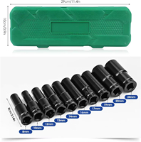 Lot de 10 embouts Torx pour clé à cliquet 1/2 pouce, jeu de douilles hexagonales à chocs pour réparation automobile