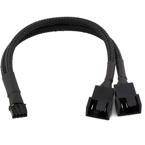 Câble d'extension Y Splitter 4 broches <span class=keywords><strong>PWM</strong></span> pour boîtier PC, ventilateur de refroidissement à contrôle de température de la carte mère - Product Image 1