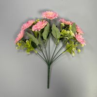Bunga Gerbera Sutra Buatan 7 Tangkai, Buket Daisy Afrika Kecil, Bunga Gaya Krisan, Dekorasi Rumah, Pernikahan, Latar Belakang Acara