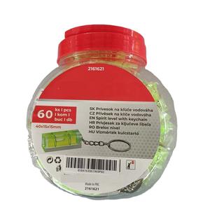 Многоцелевой измерительный прозрачный мини квадратный брелок держатель для ключей трубка пузырьковый спиртовой уровень - Product Image 1