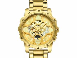 Reloj de pulsera de esqueleto para hombre, nuevo estilo, Reloj de acero inoxidable de lujo, Movimiento Ciudadano, esfera de 45mm de diámetro, 22mm - Product Image 6