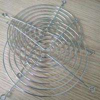 Grille de protection métallique ronde pour ventilateur avec trous de fixation pour unités de ventilation de cabinet de refroidissement axial