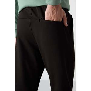 Pantalon de jogging Tommylife pour homme, coupe confortable, taille élastique, décontracté, respirant, noir - Product Image 3
