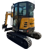 Nouvelle Mini-Excavatrice Hydraulique SANY SY26U 2,6 tonnes à Flèche Déportée, Modèle 2026, Moteur KUBOTA Euro IV, Cabine Fermée, Micro-Pelle