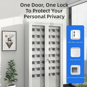 Steel Tablet Computer Charging Parcel Locker Electronic Lock Iron Key Floor Mount Assembled Station Mobile Phone Centralized - Product Image 3