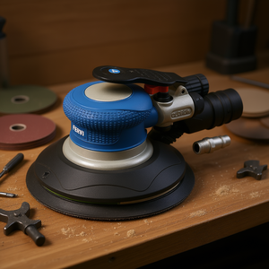 เครื่องขัดกระดาษทรายแบบโรตารี่ลม Fervi 150 มม. พร้อมระบบดูดฝุ่น - Product Image 3