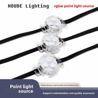 Luz LED Puntual de 3 LED, DC12V DC24V, a Todo Color, Resistente al Agua para Exteriores, Fuente de Luz LED RGBW para Letreros Publicitarios Navideños