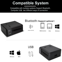 Imprimante d'autocollants de codes à barres industriels directs de bureau USB 4 pouces impression rapide 110m étiquettes de vêtements étiquettes d'expédition machine industrielle