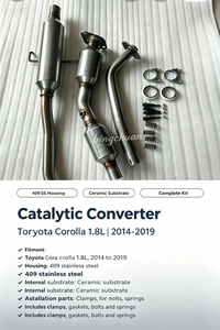 Precio de Fábrica, Catalizador Cerámico Euro2 Euro4 para Toyota Corolla 2014-2019 1.8L, Catalizador de Escape - Product Image 4