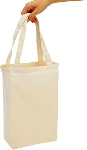 Sac fourre-tout en toile de coton beige pour femmes, idéal pour le shopping, les cadeaux, l'école, la plage, recyclable, en vrac, artisanat DIY - Product Image 5
