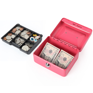 Mini caisse avec poignée en acier inoxydable <span class=keywords><strong>de</strong></span> nouvelle conception et belle serrure à clé visuelle coffre-fort en métal pour le stockage - Product Image 4