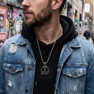 Viking Thor Hammer Pendant Necklace Antique Silver Plated Stainless Steel Men's Vintage Themed Charm Jewelry Gift - Product Image 6