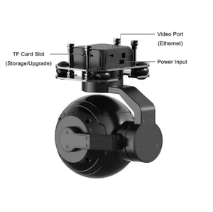 2024 SIYI ZR10 2K 4MP 30X hibrid Zoom Gimbal Video kamera ile HDR Starlight gece görüş 3-Axis sabitleyici - Product Image 2