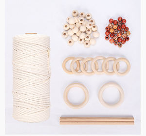 Kit de <span class=keywords><strong>macramé</strong></span> de vente directe d'usine <span class=keywords><strong>facile</strong></span> à utiliser tissage à la main kit de décoration d'ameublement <span class=keywords><strong>macramé</strong></span> cintre <span class=keywords><strong>plante</strong></span> bricolage - Product Image 1