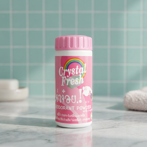 CRYSTAL FRESH Thailand (Bangkok) Herbal Unisex <b>Body</b> Deodorant <b>Powder</b> 22g (CP-022 Scent) ISO9001 ISO22716 OTOP Certified - Product Image 2