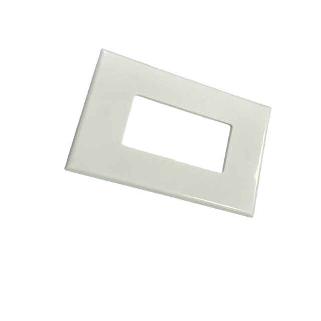1-Gang Waterproof IP53 Decor Wall Plate Screwless Cover Plate for Wall Socket and Switch Made of PC Material