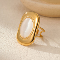 Parure de bijoux œil de chat rectangulaire en acier inoxydable plaqué or 18 carats avec pierres incrustées, boucles d'oreilles et bague minimalistes rétro, cadeau pour femme
