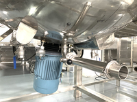 Cuve de mélange de désinfectant 1000L 2000L, machine de fabrication d'émulsifiant liquide cosmétique, pot de mélange de savon liquide