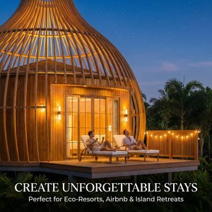 Nouvelle Villa Préfabriquée de Luxe en Forme de Cage à Oiseaux 2026 |   Maisons modulaires de glamping résistantes aux ouragans pour éco-resorts |   Assemblage rapide en acier de style chinois - Product Image 4