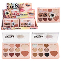 Kiss Beauty 11 couleurs miroitant paillettes maquillage fard à joues Palette de fards à paupières en gros Logo personnalisé marque privée cosmétique ombre à paupières