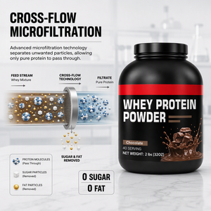 Isolat de protéines de lactosérum en poudre, 90 % de protéines, haute absorption pour la croissance et la récupération musculaire - Product Image 3