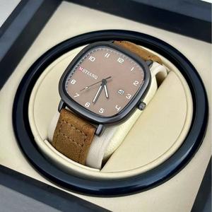 <span class=keywords><strong>Orologio</strong></span> da Uomo di Lusso MSTIANQ alla Moda, Impermeabile, Luminoso, Sportivo, con Data, Cassa in Lega, Quadrante in Vetro, Cinturino in Pelle, Movimento al Quarzo - Product Image 4