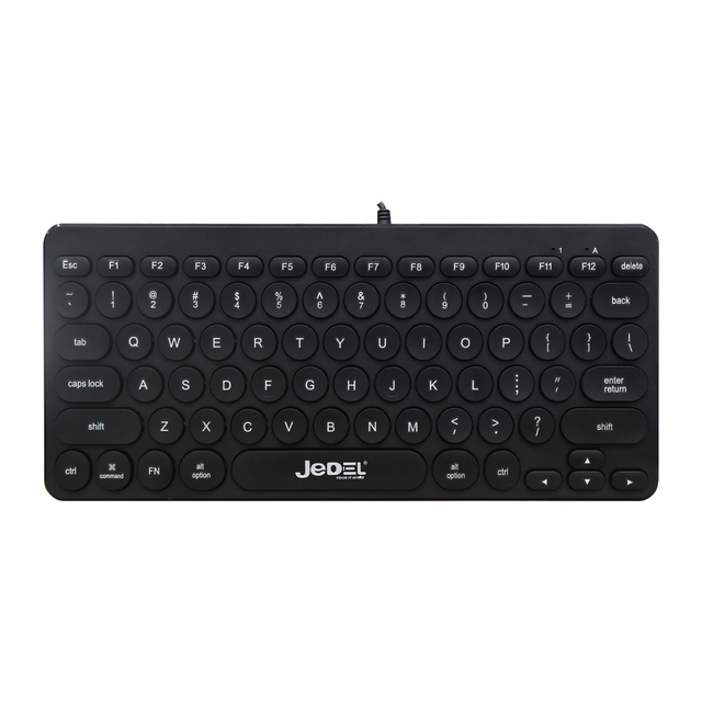 Portable 79-Keys Wired Mini Keyboard with USB Interface New Used Standard Office Keyboard for Laptop Desktop Membrane Operation