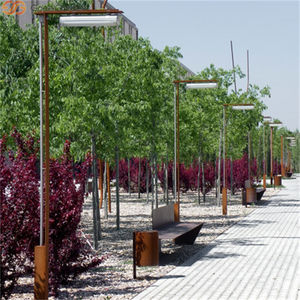 Corten Steel Rust Garden <b>Bench</b>-Portable & Eco-friendly Heavy-Duty Outdoor Seating <b>for</b> Hotels Schools Parks - Product Image 1