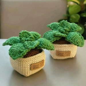 2025 Tốt Nhất Bán Giáng Sinh Mặt Hàng Mini Dễ Thương Handmade Crochet Bạc Hà Và Nồi Cho Trang Trí Nội Thất - Product Image 5