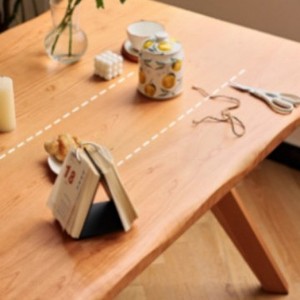 Solid Wood Slab <b>Dining</b> <b>Table</b> Rectangle Japanese Cherry Wood Stable Design For Home <b>Dining</b> Room - Product Image 2