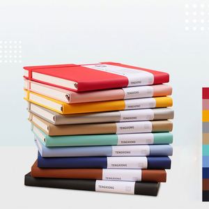 Wholesale A5 <b>Leather</b> Notebook 80 <b>Sheets</b> with Custom Logo for Students Business Office School Elastic Strap Dairy Manuscripts - Product Image 3