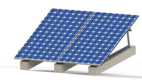 Système de montage solaire pour toit plat, cadre en aluminium, support de panneau solaire réglable
