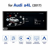 Système multimédia automobile Linux à démarrage rapide de 10,25 pouces avec CarPlay sans fil Android Auto pour Audi A4L B8 2014-2017 Écran tactile IPS