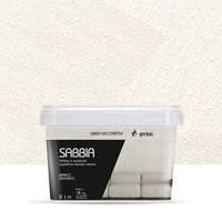 Revêtement liquide décoratif intérieur en acrylique de haute qualité, respectueux de l'environnement, prêt à l'emploi, peinture murale décorative Sabbia Argento Bianco