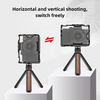 Expédition rapide, cage de stabilisation pour appareil photo en alliage d'aluminium PULUZ, adaptateurs de montage 1/4 "-20 3/8 "-16, noir pour A7 IV ILCE-7M4