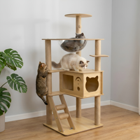 Nouveau Nid pour Chat en Bois Multi-Niveaux et Arbre à Chat Durable pour l'Escalade – Vente en Gros Fabricant